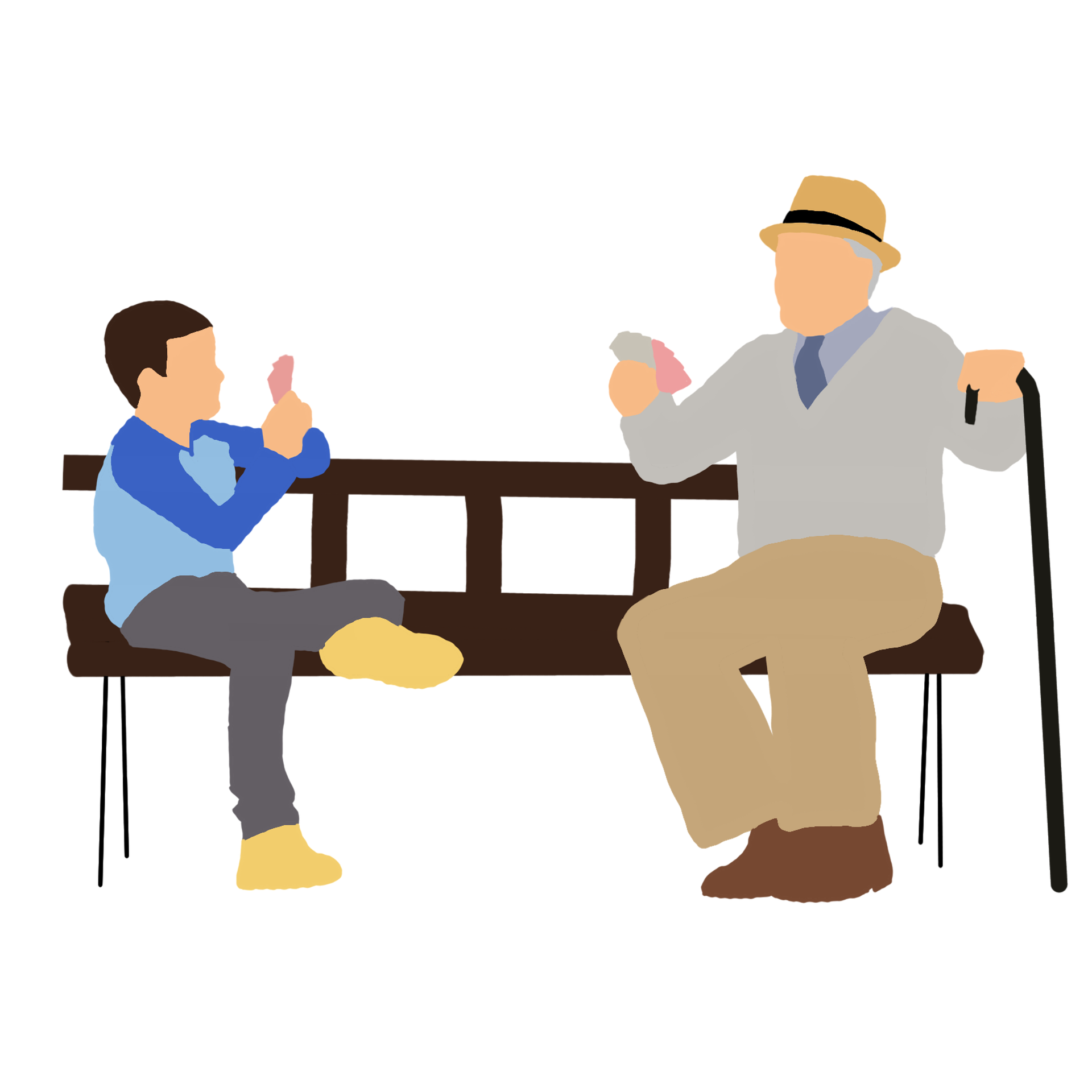 Chiffre clef : Dans une majorité de familles, les enfants voient leurs grands-parents au moins 1 fois par mois